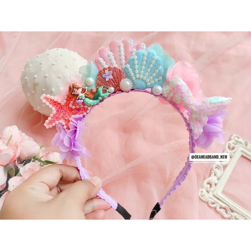 Bando mermaid Caraca Headband bayi putri duyung