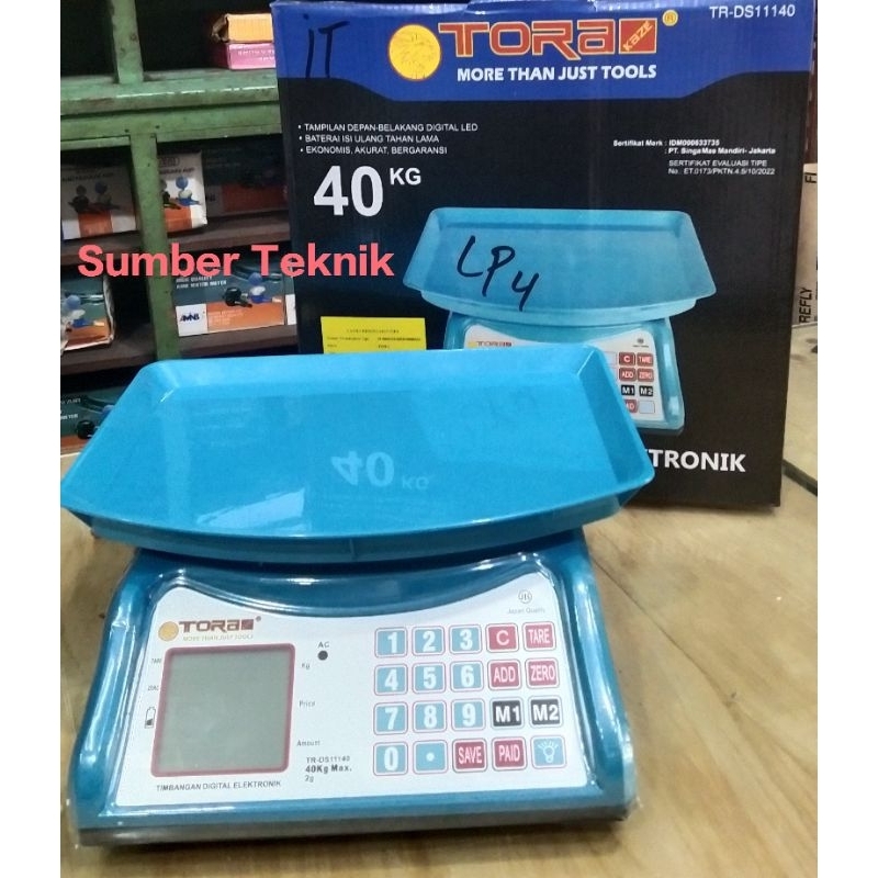 Timbangan Duduk Digital 40Kg Tora