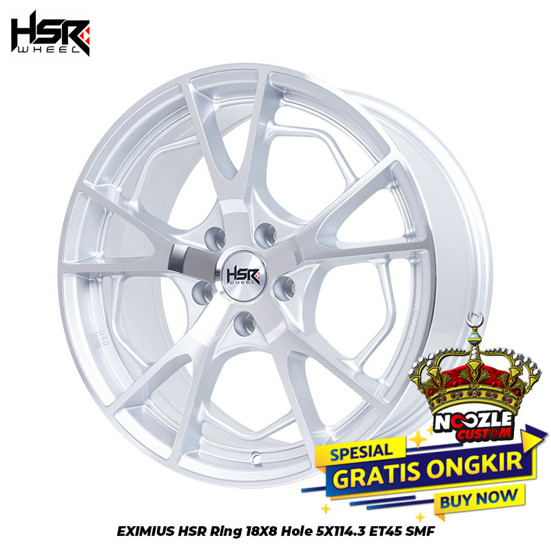 VELG MOBIL R18 LUBANG 5 PCD 114,3 HSR RING 18 TERBARU PELEK CIVIC