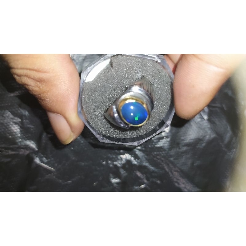 kalimaya black oval etopia/ Afrika..jarong Joss..disco..di mensi 10×8×5..ring monel..size jari 8..ja