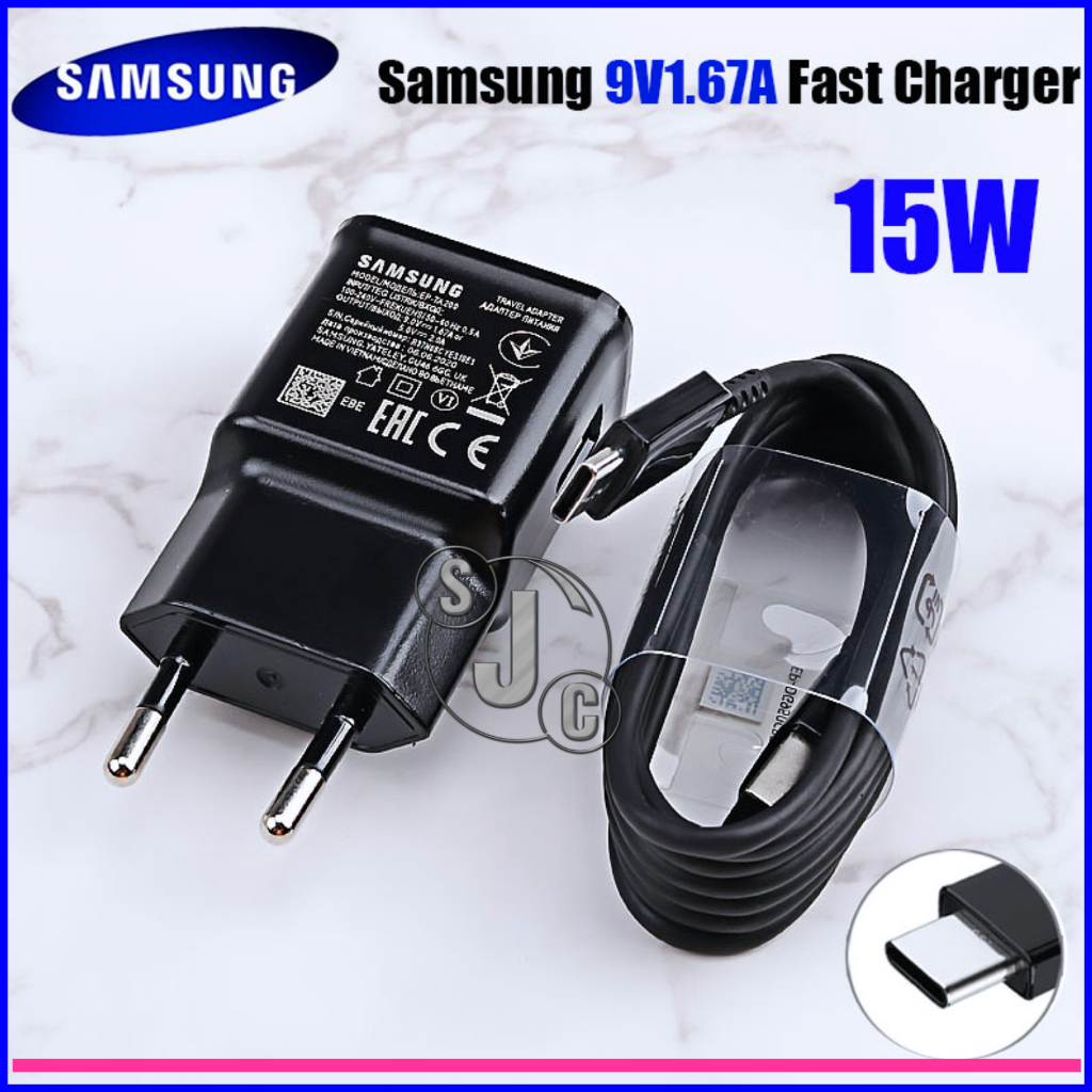 Charger Samsung 15Watt Fast Charging Original Type C / Kabel Samsung Type C Original