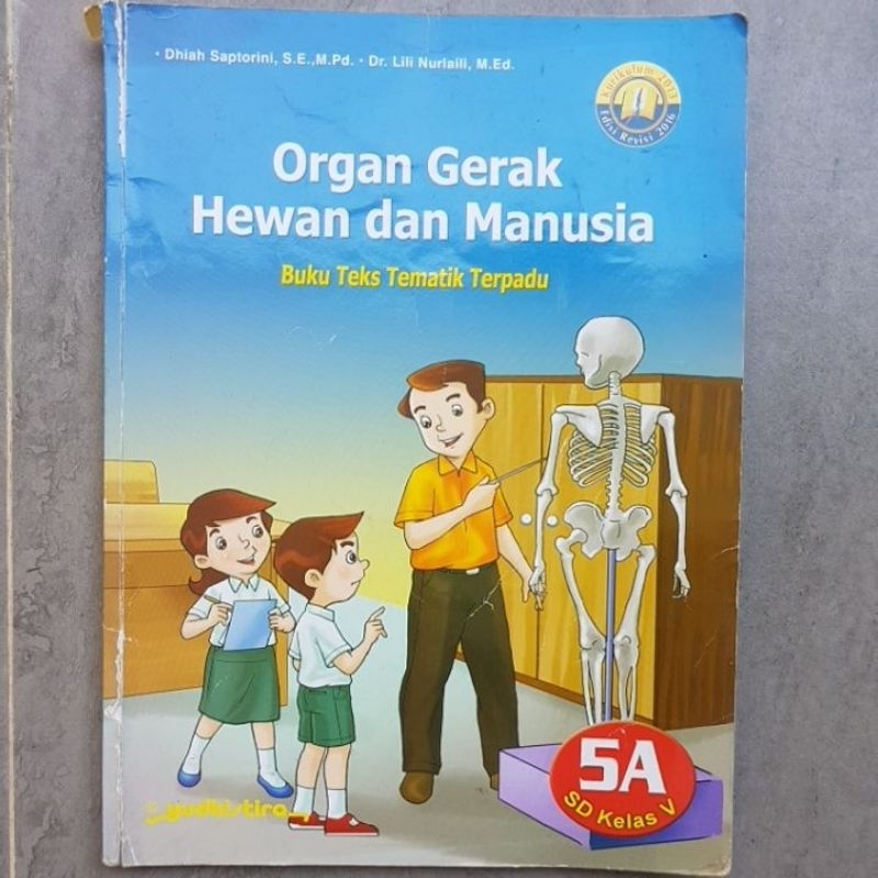 

Buku Teks Tematik Organ Gerak Hewan dan Manusia kelas 5 penerbit Yudhistira