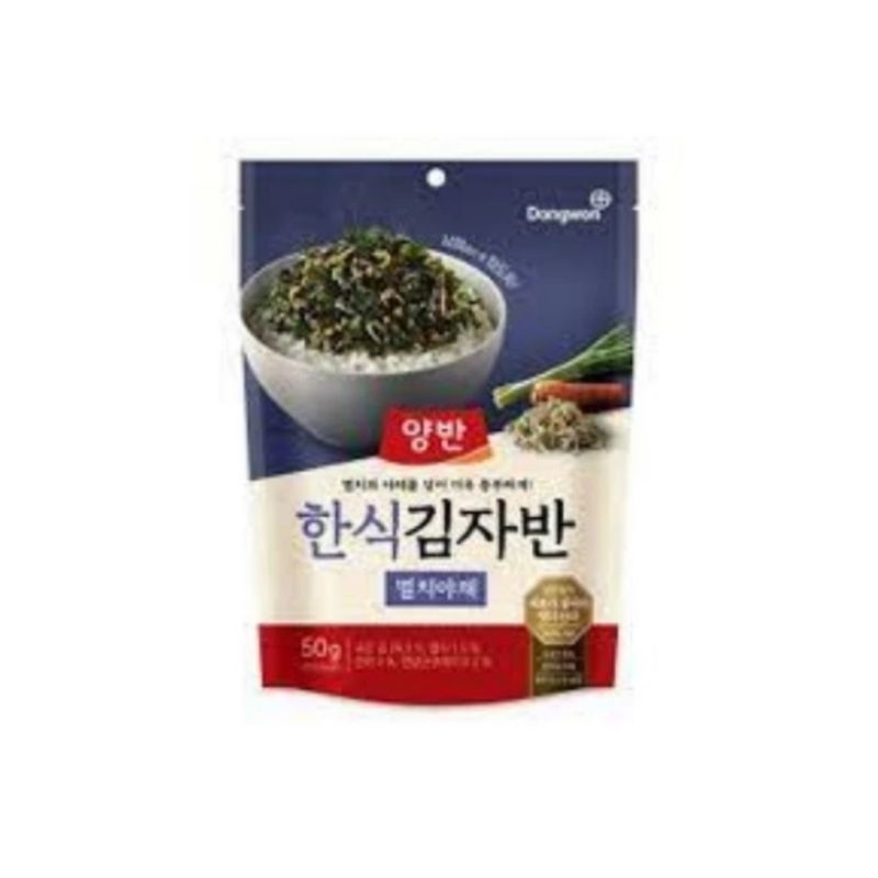 

DONGWON SEASONED LAVER WITH ANCHOVY VEGETABLES 50gram