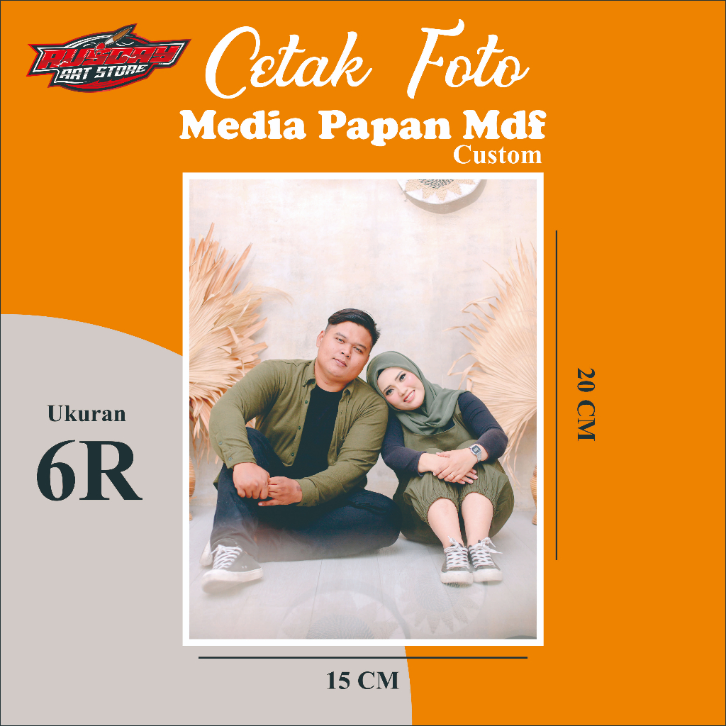 CETAK FOTO UK 6R - MEDIA PAPAN MDF 15x20 Min Order 2pcs