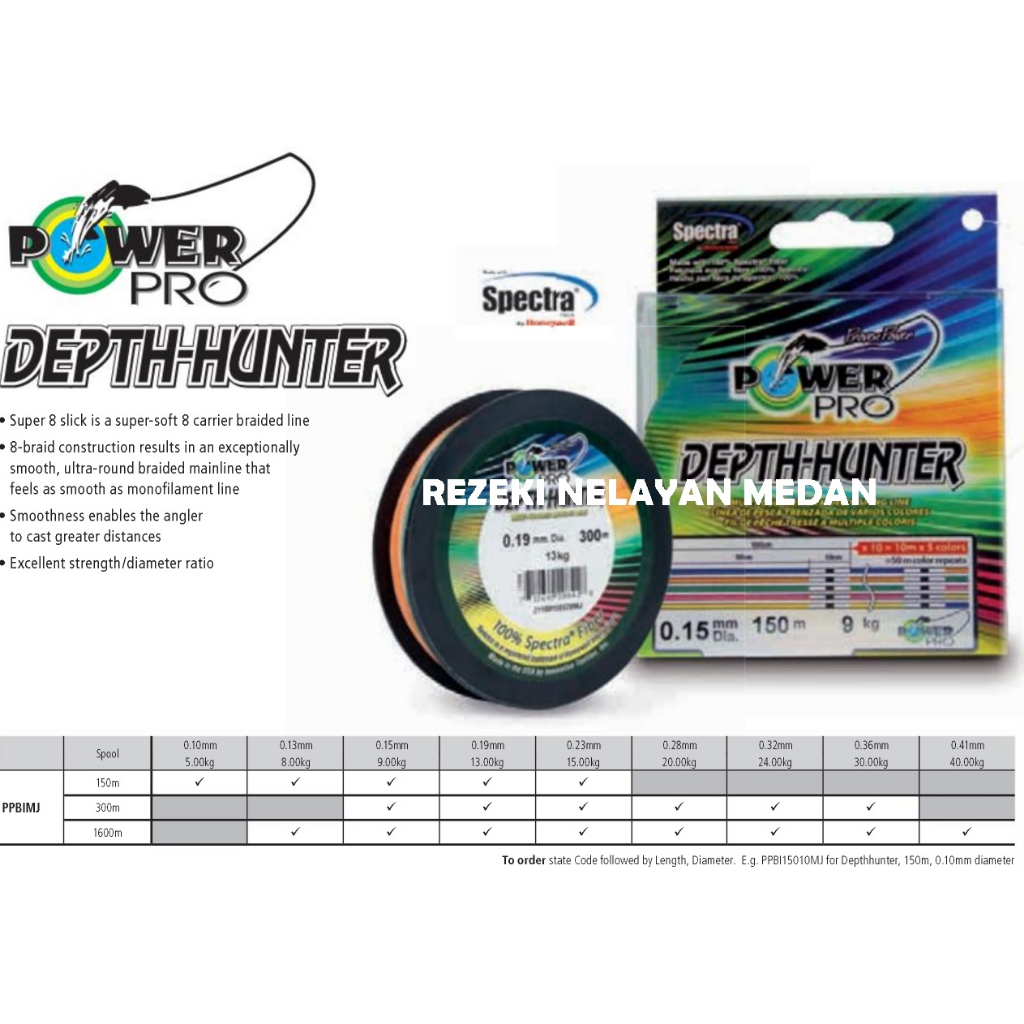 SENAR PE SHIMANO POWER PRO DEPTH HUNTER