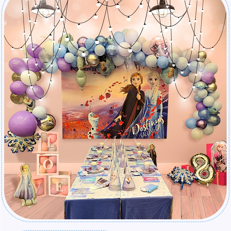 Disney Original Party Supplies Set birthday ulang tahun piring kertas  topi kertas gelas kertas tapl