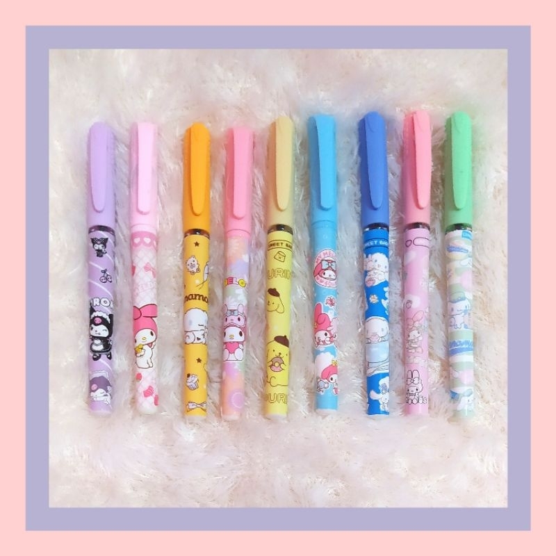 

Pulpen Gel Motif Sanrio Kuromi, Cinnamoroll, My Melody, Pochaco, Little Twin Star Kiki Lala, Pompompurin, Alat Tulis Sekolah, ATK