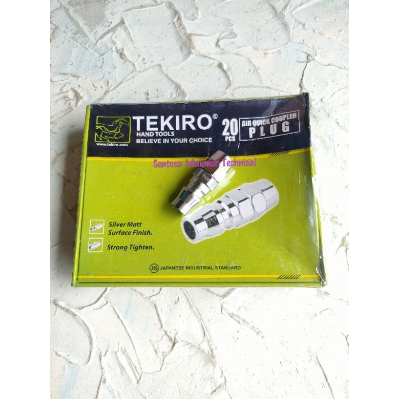 TEKIRO PP 20 1/4" Quick Coupler Kopler Nepel Selang Kompresor PP20