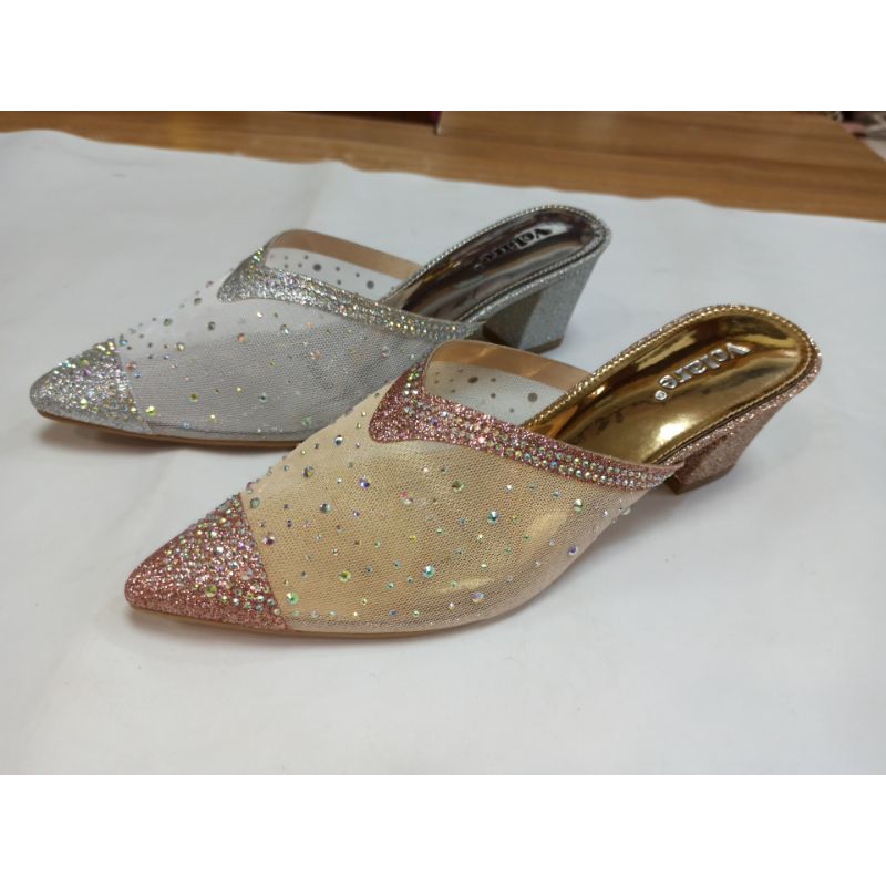 Selop Pesta wanita hak 5 cm Volare