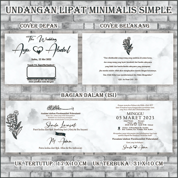 Undangan Minimalis Simple