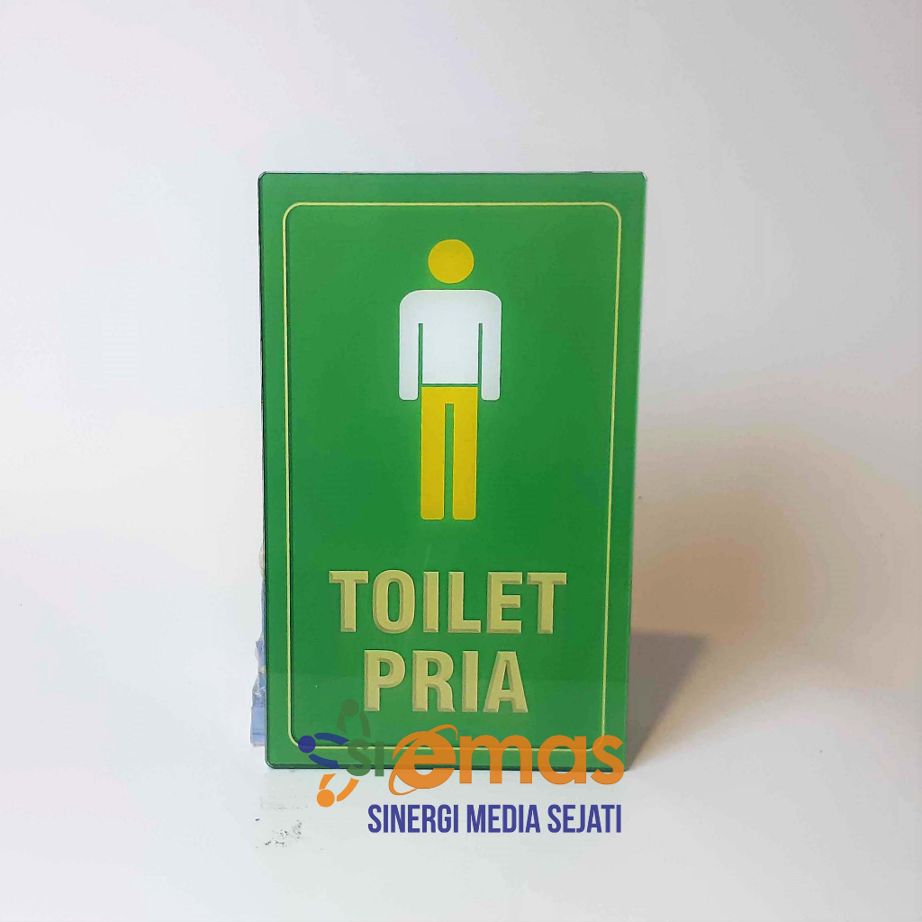 

Papan Akrilik Tanda Toilet Pria | Akrilik Tanda Toilet Khusus Laki-Laki | Tanda Kamar Mandi / WC Pria | Acrylic toilet Vertikal