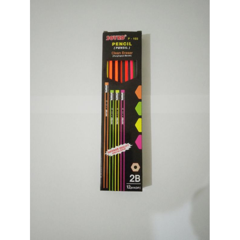 

pensil joyko 2b clean eraser per pak isi 12 pcs