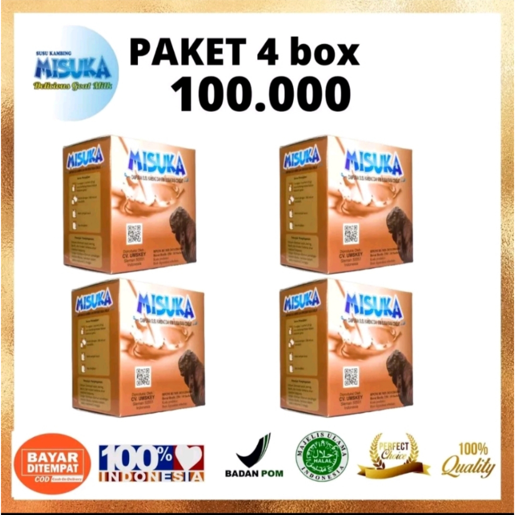 

susu kambing rasa coklat paket irit