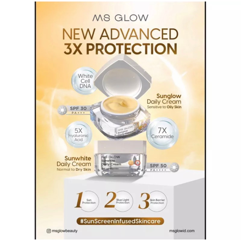 Ms Glow Whitening Day Cream / Ms Glow Pro Day Cream / Ms Glow Pro Whitening Day Cream / Ms Glow Krim