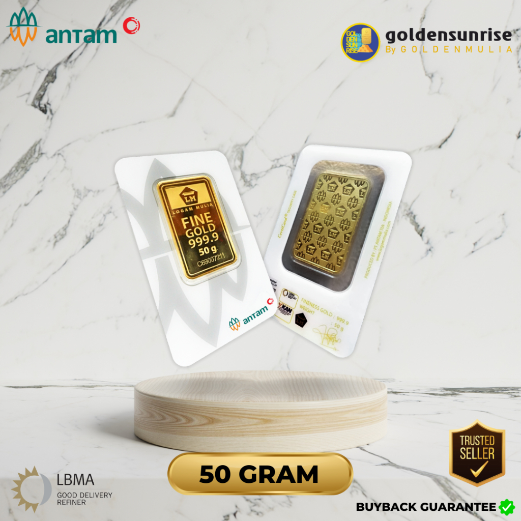 Logam Mulia Emas Antam 50 Gram Logam Mulia Terbaru