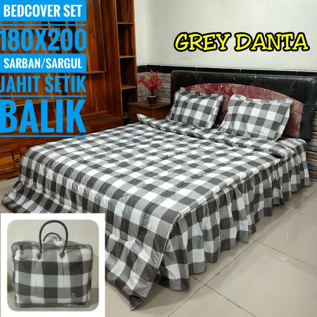 Bed Cover Set Sprei Rumbai Lengkap Abstrak Shape Square Murah Bedcover Set Kotak Kotak Bed Cover Mot