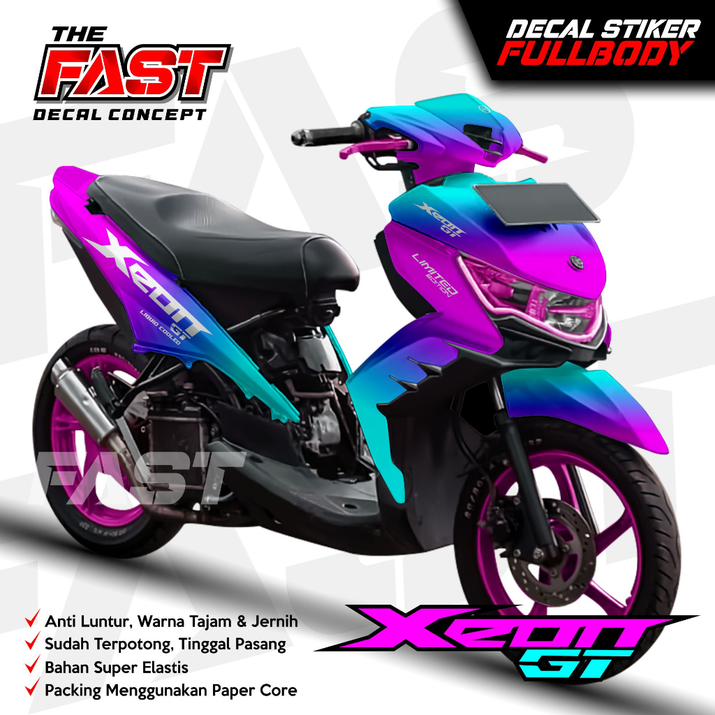 TERBARU Decal Sticker Variasi Fullbody Xeon GT Bunglon Variasi - Dekal Stiker Xeon GT Bunglon varias