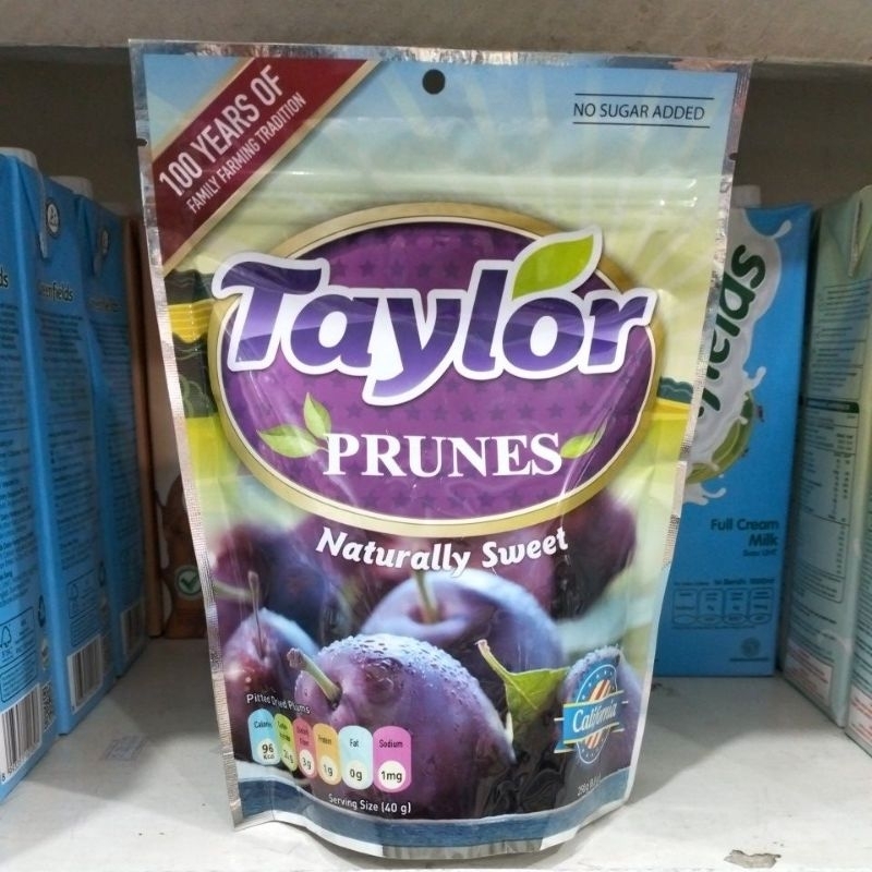 

Taylor Pitted Dried Prunes Buah Prune Kering No Added Sugar 250gr Impor USA