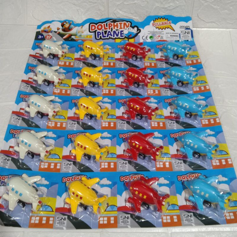 MAINAN PESAWAT TERBANG MINI PULLBACK