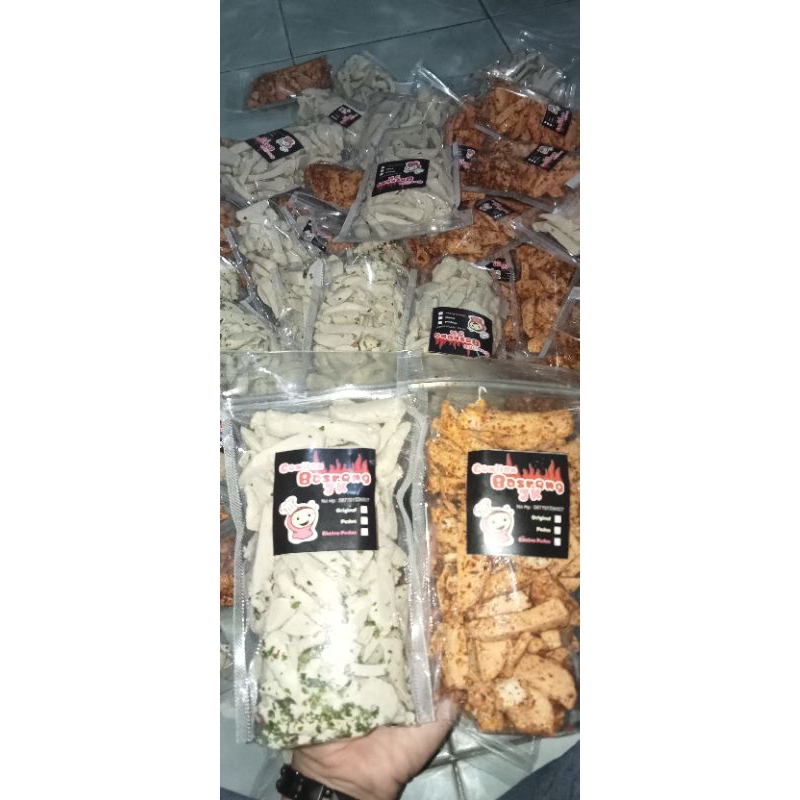 

Cemilan Basreng JK rasa original daun jeruk