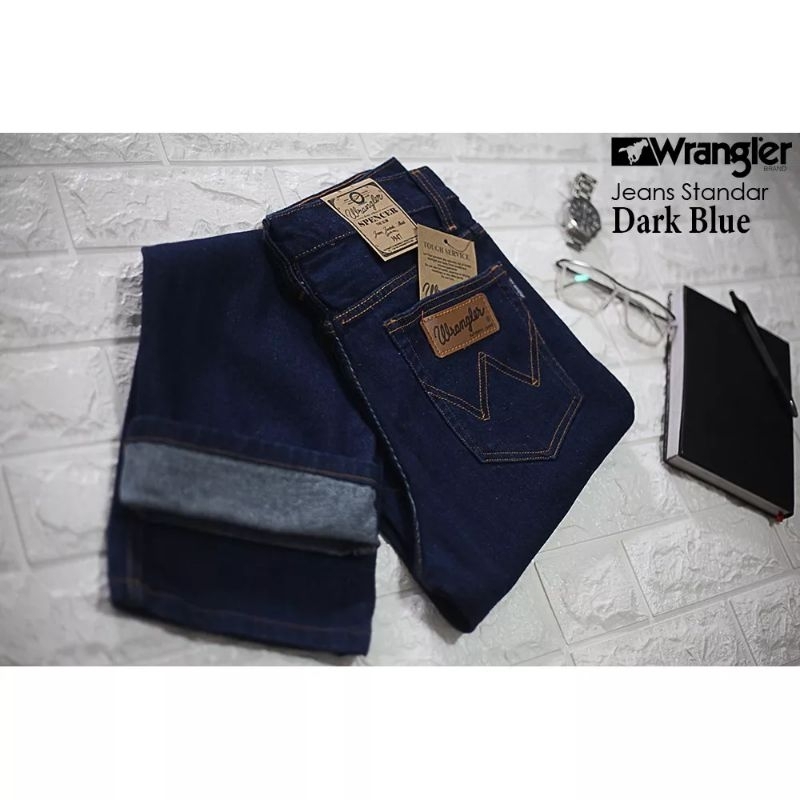HARGA PROMO!!! Bisa (COD)CELANA PANJANG JEANS Wr3ngl3r STANDAR PRIA reguler fit murah-4