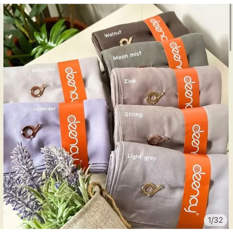 HIJAB DEENAY VOAL LIZA POLOS LASER CUT & JAHIT TEPI