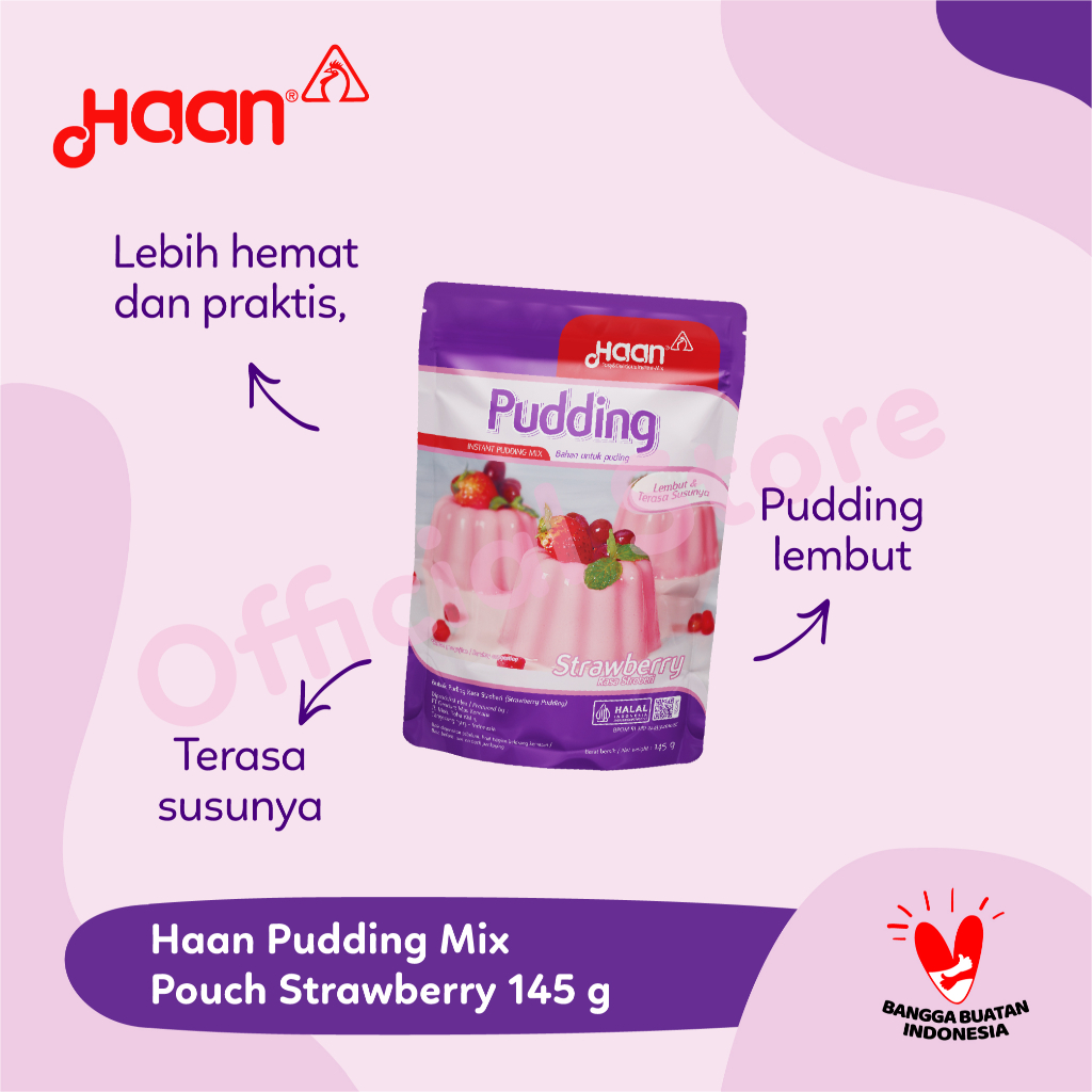 HAAN PUDDING STRAWBERRY 145gr