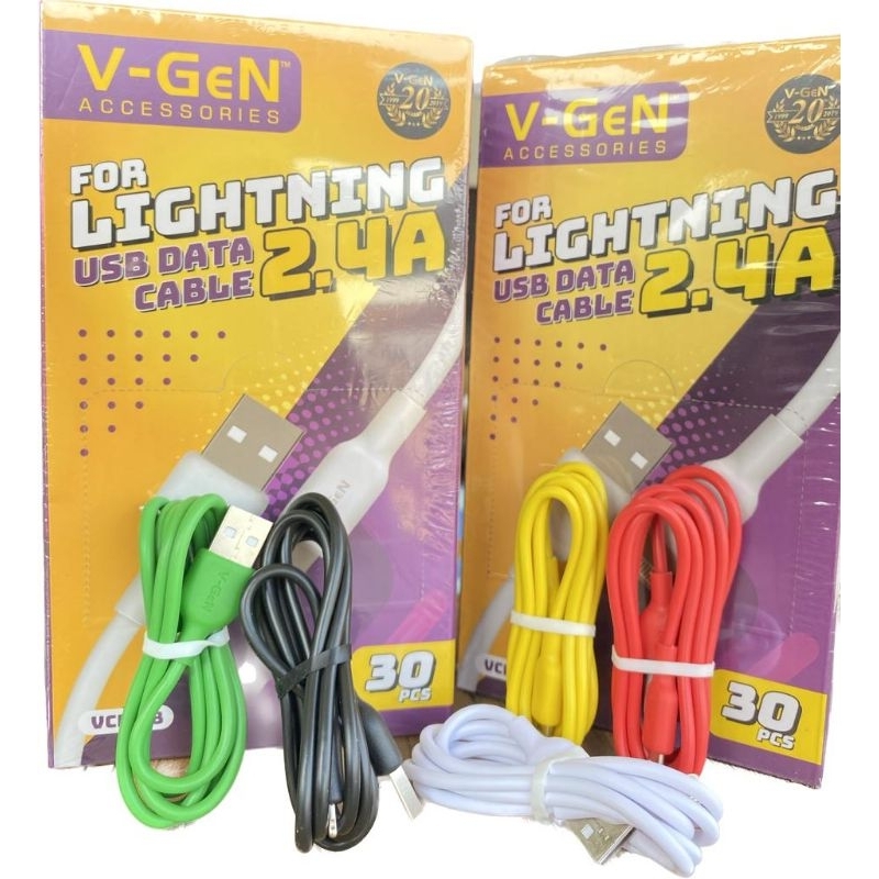 V-GEN VCB-28 Kabel Data Lightning 2,4A