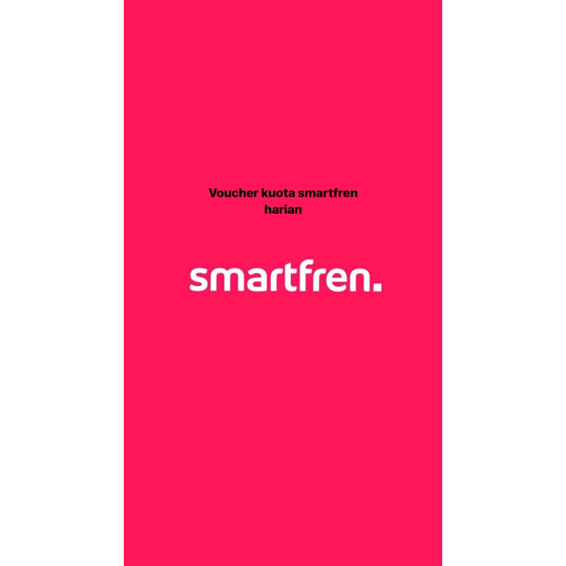VOUCHER KUOTA SMATFREN HARIAN INJECT KUOTA SMARTFREN PULSA SMARTFREN