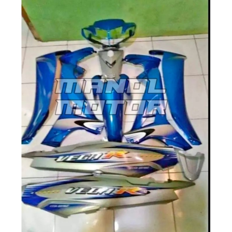 Fullset cover body Yamaha Vega r new th2006 body halus Vega r new biru silver