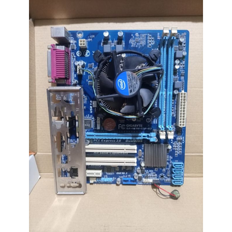 Paketan Motherboard Mobo H61 Asus Gigabyte Processor i5 3570 Plus Fan