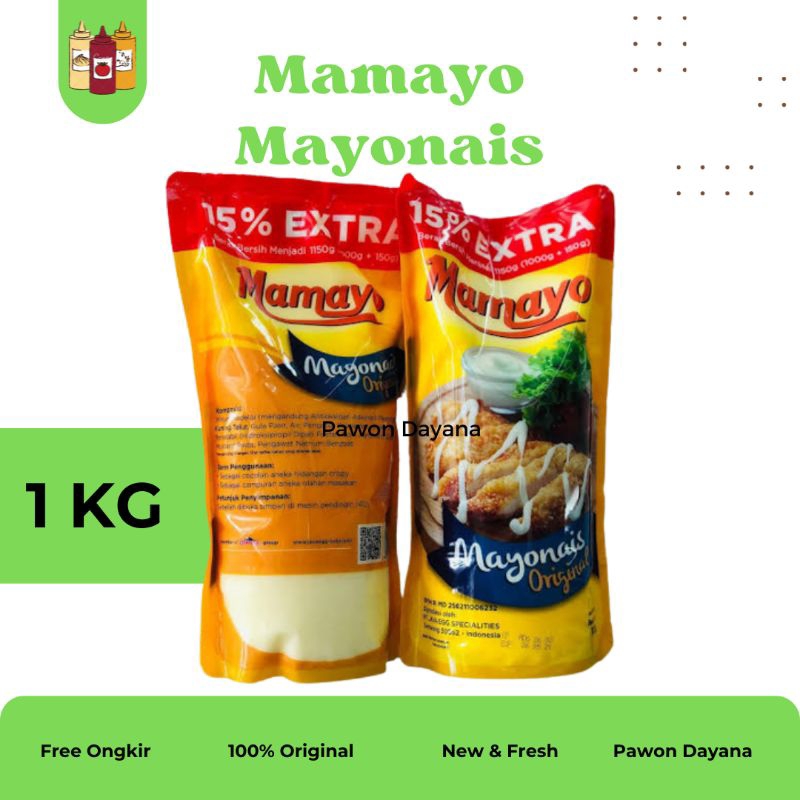 

Mamayo Mayonais 1kg / Mamayo Mayonais 500gr / Salad Dressing / Mayonais Original / Risoles Mayo