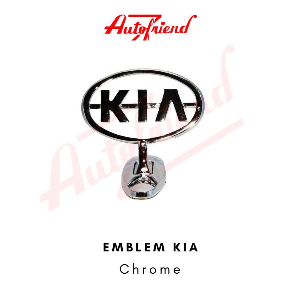 Emblem Logo KIA Chrome Kap mesin aksesoris mobil KIA