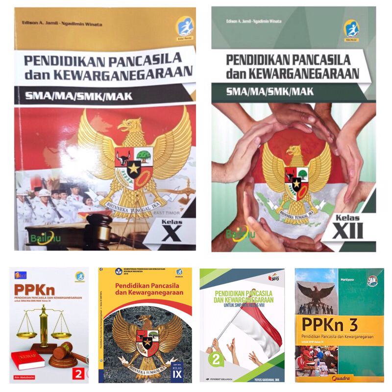 

[PRE-LOVED] Buku PPKN Erlangga VIII, Kurikulum 2013 Kls IX, Quadra Kls IX, Bailmu Kelas X & XII, PPKN Grafindo Kelas XI