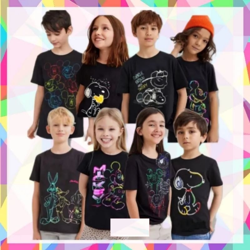 Part 2. Kaos Anak Unisex Laki laki & Perempuan 2-12 Tahun Uniqlo Disney Mickey Edition