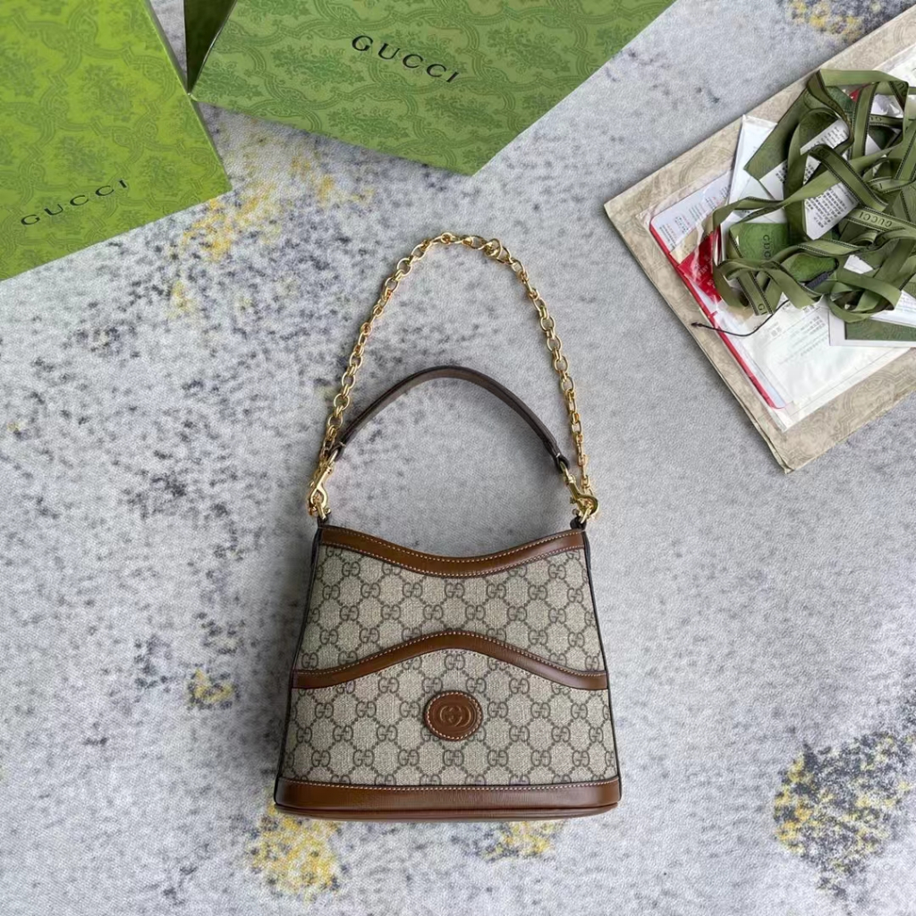 Gucci 696011 Brown Water Bucket Bag