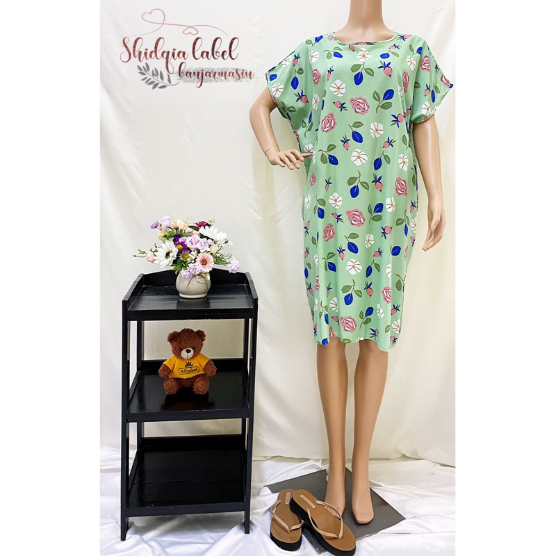 TERMURAHH Daster Habel Original Pendek selutut bahan dingin dipakai dibadan