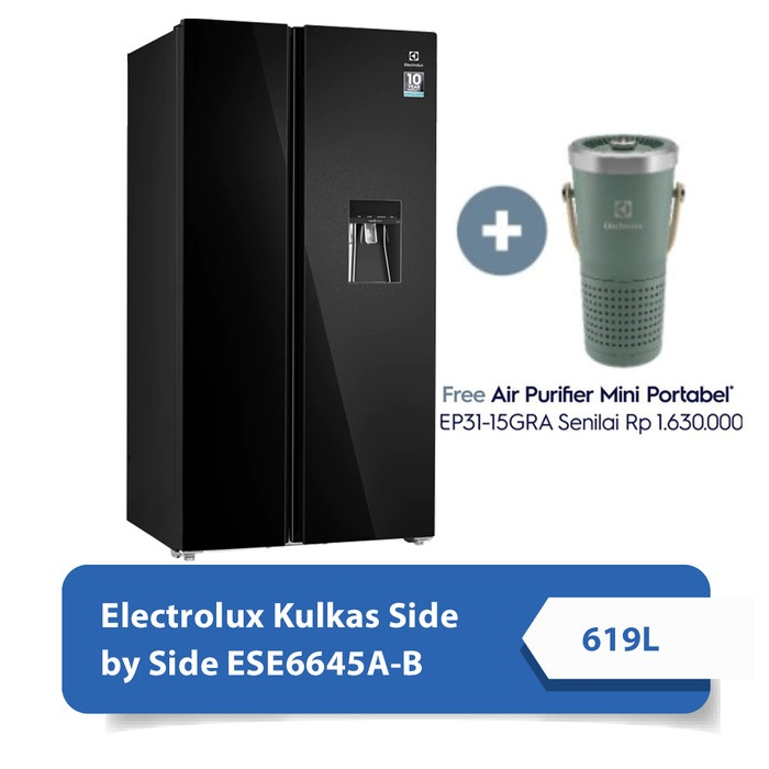 Kulkas Side By Side ELECTROLUX ESE6645A-B