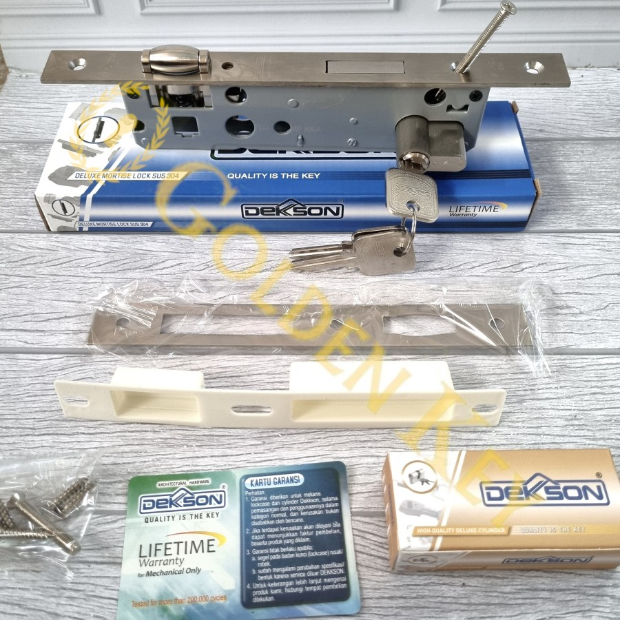 Paket Body Bodi Kunci Pintu Dekkson Dekson MTS RL DL 84030 Aluminium Alumunium Pelor