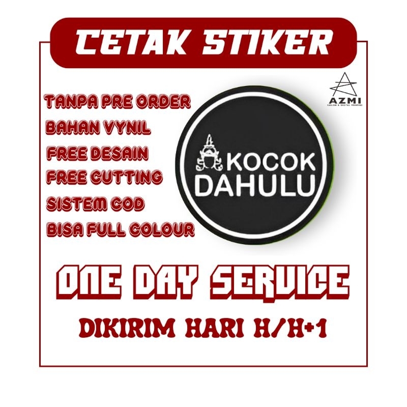 

[Free Desain] Cetak Stiker Label Kemasan Bahan Vynil Free Cutting