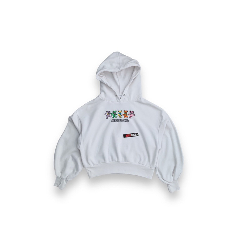 Hoodie crop top grateful dead official rare oversize gemoy second preloved pl