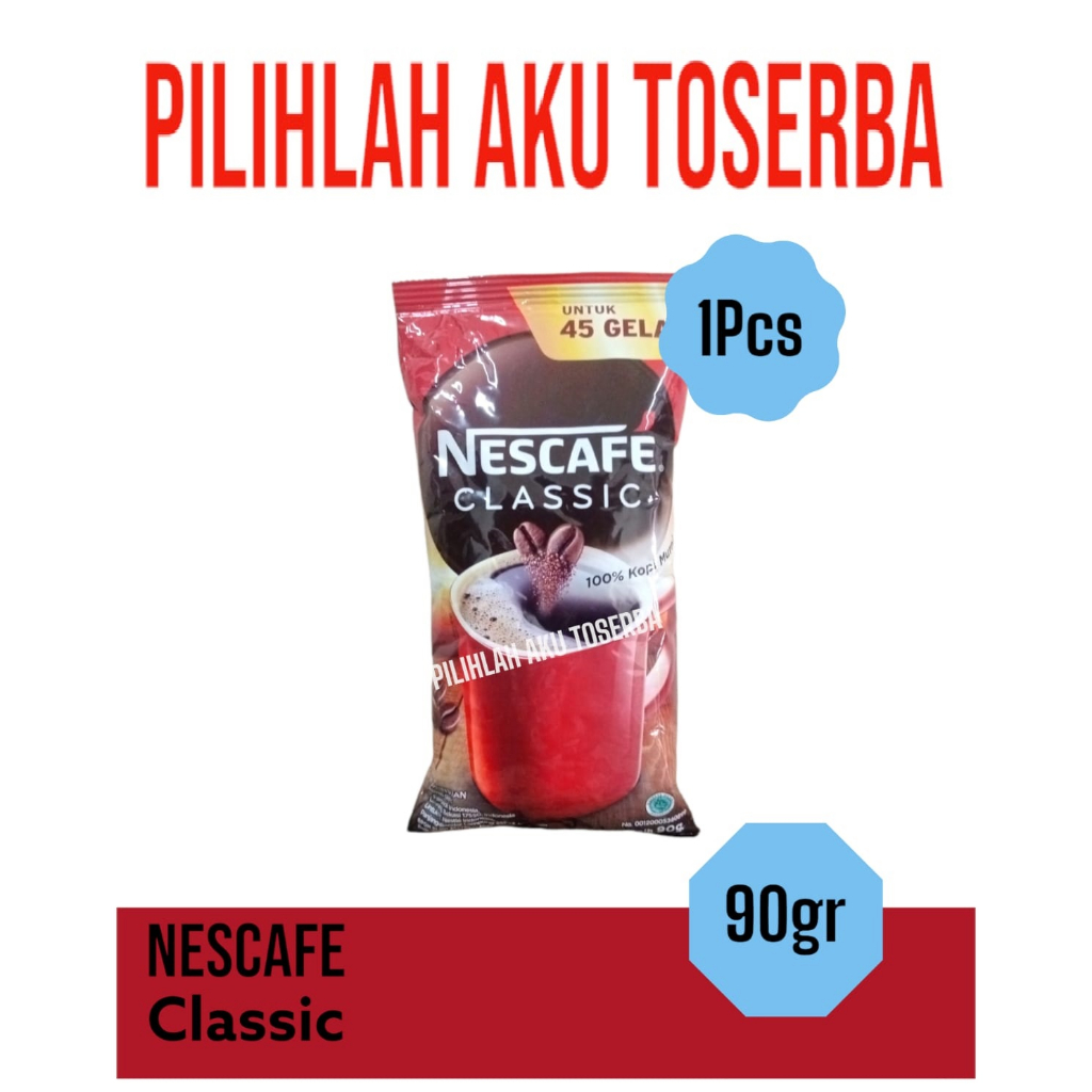 

Kopi Nescafe Classic 90 gram Robusta Blend (HARGA SATUAN)