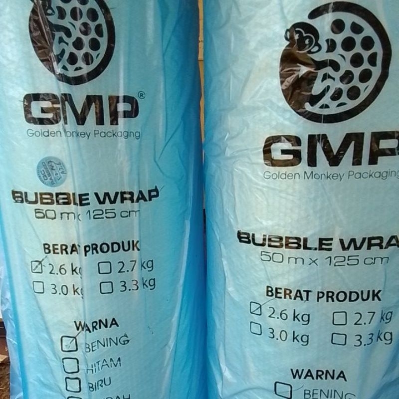 

Plastik bubble wrap bening murah 2,6kg merk GMP kirim by ojol