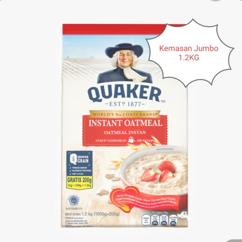 

QUAKER INSTANT OATMEAL 1.2KG