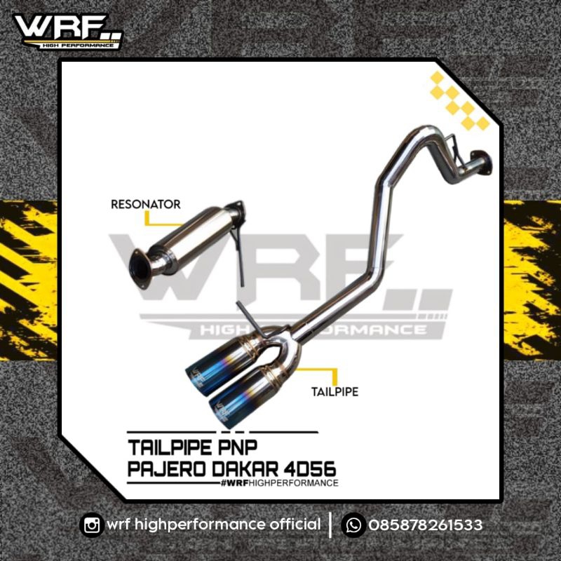 TAILPIPE PNP PAJERO DAKAR 4D56 // KNALPOT PAJERO