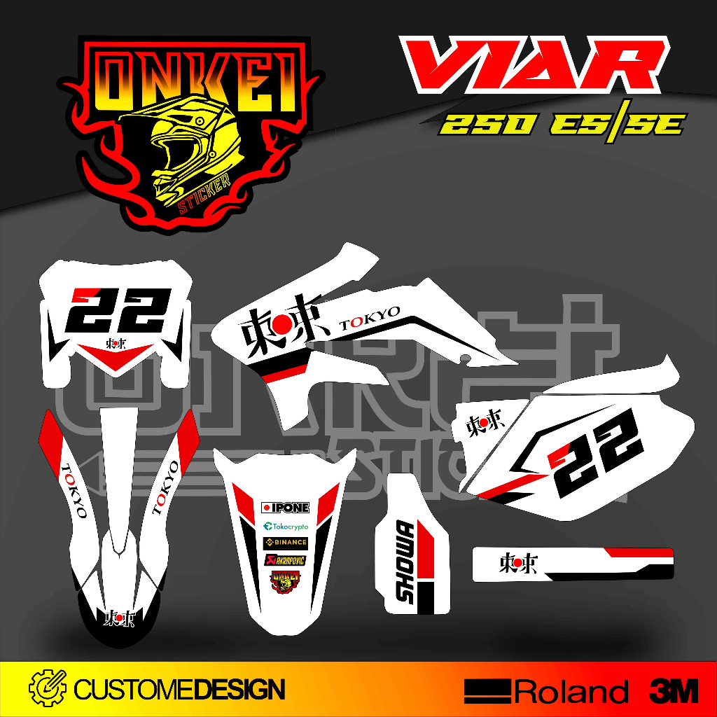 DECAL STICKER VIAR 250 SE/ES SV1