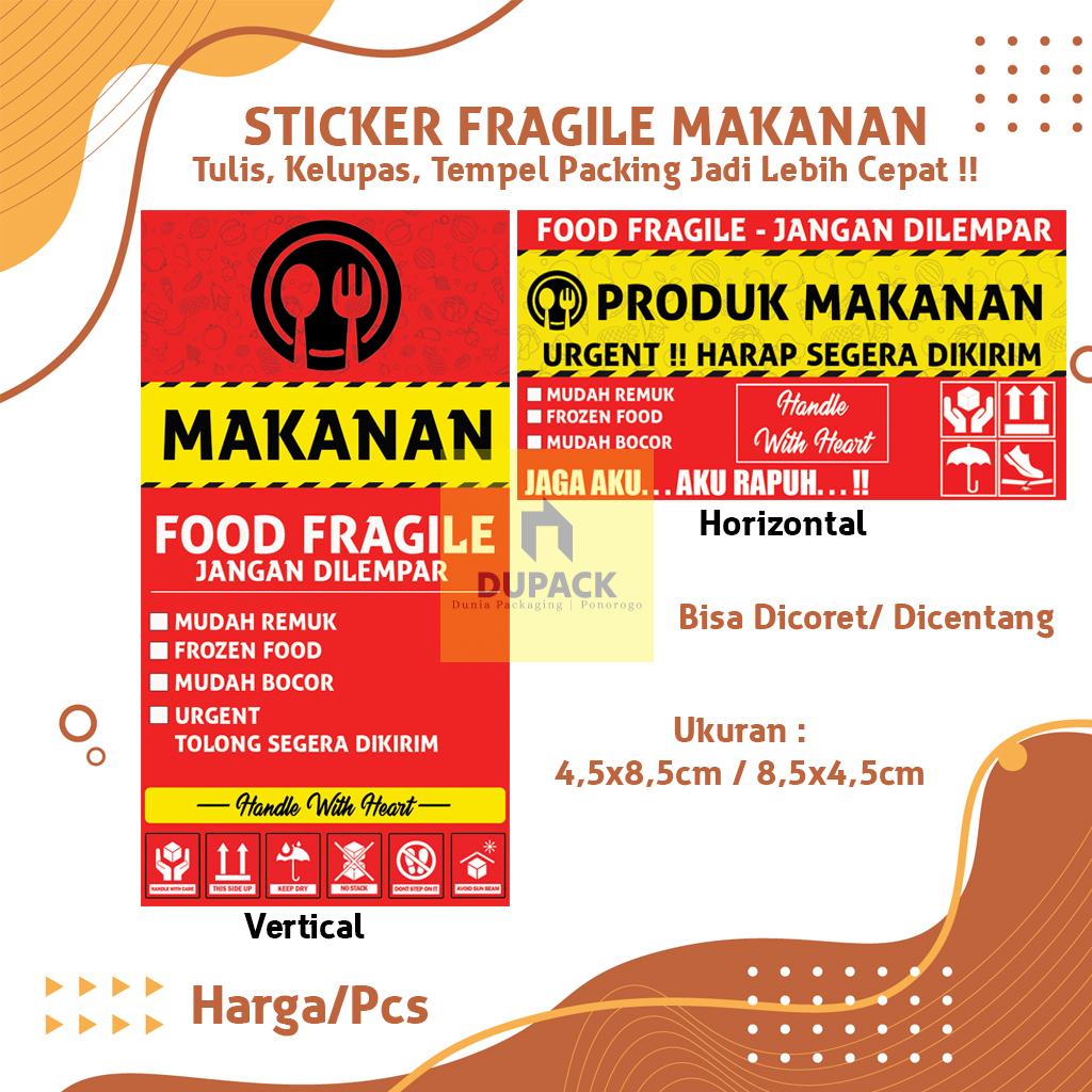 

Sticker Label Fragile Pengiriman Makanan Terbaru