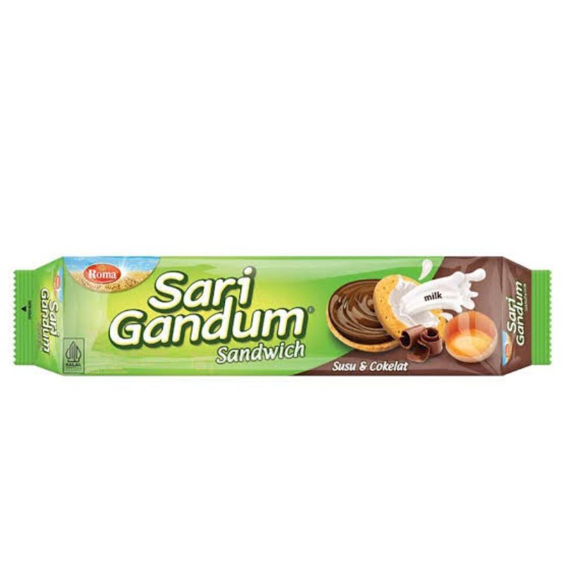 

ROMA Sari Gandum Susu Coklat 108 gram