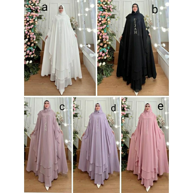 JUBAH SET KHIMAR HOODIE BY DIJAH