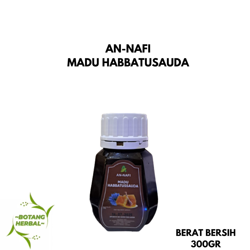 

AN-NAFI MADU HABBATUSAUDA/MADU ASLI/100% MADU HABATUSAUDA/HALAL